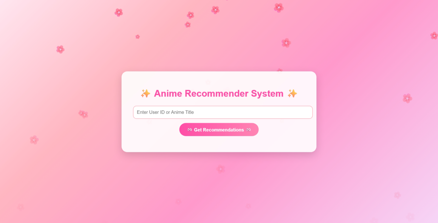 Hybrid Anime Recommendation System