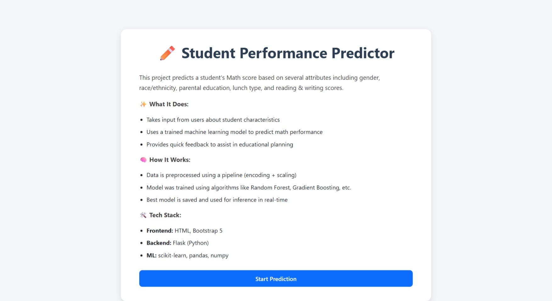 Student Performance Prediction